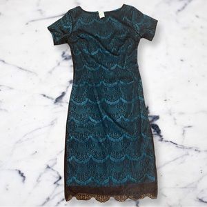 Shabby Apple vintage-inspired green lace dress